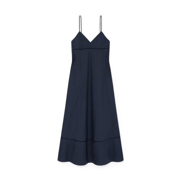 G Label by Goop Après-midi Dress - 6 - Navy - Picture 1 of 8